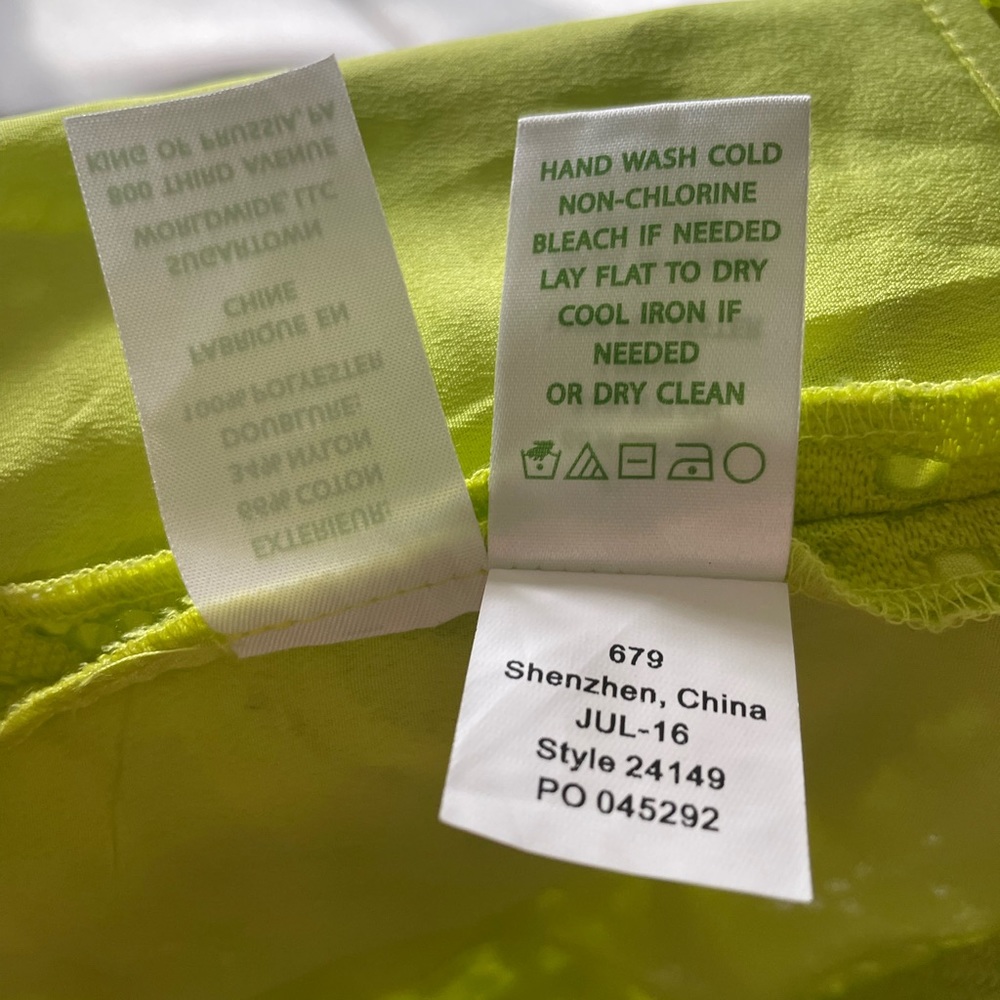 NWT - LILLY PULITZER “Anamaria” Lime Tank Mini Summer Dress - Picture 9 of 10